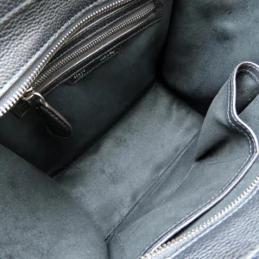 CELINE Luggage Shopper Handbag Leather Black - Picture 5 of 9